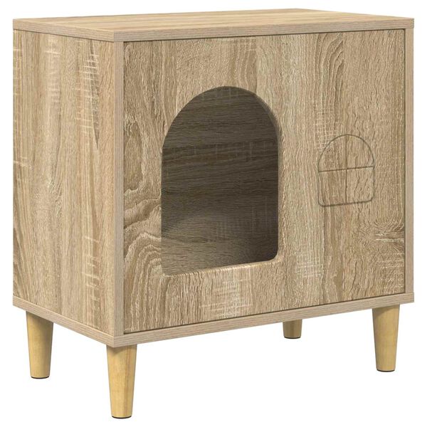 vidaXL Cat House Sonoma 51 x 30 x 52 cm Engineered Wood