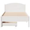 vidaXL Bed Frame without Mattress White 90x200 cm Solid Wood Pine