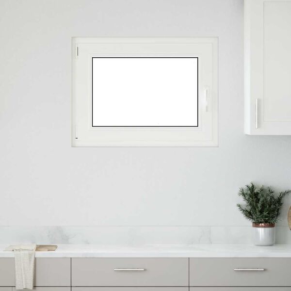 vidaXL Basement Window RISOR 90x60 cm Tilt&Turn DIN Left Anthracite