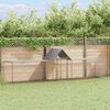 vidaXL Chicken Coop 5x1x1.5 m Galvanised Steel