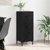 vidaXL Sideboard Black Oak 34.5 x 34 x 90 cm Engineered Wood