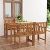 vidaXL 5 Piece Garden Dining Set 140x80 cm Solid Teak Wood