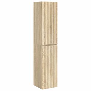 vidaXL Wall-mounted Bathroom Cabinet Sonoma Oak 33 x 34.5 x 160 cm