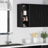 vidaXL Hanging Cabinet Black oak 20 x 29.5 x 60 cm Engineered Wood