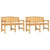 vidaXL 3 Piece Garden Dining Set Solid Wood Teak