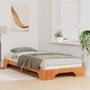 vidaXL Bed Frame Brown 80 x 210 cm Solid Pine Wood