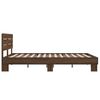 vidaXL Bed Frame without Mattress Brown Oak 120x190 cm Small Double