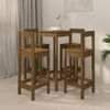 vidaXL 5 Piece Bar Set Honey Brown Solid Wood Pine