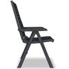 vidaXL Reclining Garden Chairs 4 pcs Plastic Anthracite