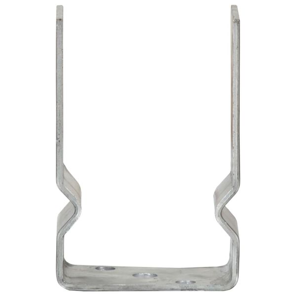 vidaXL Fence Anchors 12 pcs Silver 9x6x15 cm Galvanised Steel