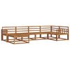 vidaXL Outdoor Sofa Set 6 pcs Natural Solid Acacia Wood