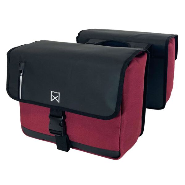 Willex Business Panniers 30 L Canvas Red and Black