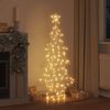 vidaXL Christmas Tree with 160 LEDs Warm white 151 cm PET