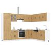 vidaXL 14 Piece Kitchen Cabinet Set Lucca Artisan Oak Engineered Wood