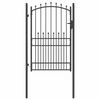 vidaXL Fence Gate with Spikes EMMEN 200 x 100 cm Powder-coated steel