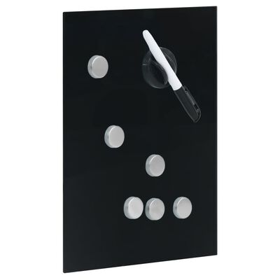 vidaXL Key Box with Magnetic Board Black 30x20x5.5 cm