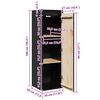 vidaXL Wall Cabinets 2 pcs Black 30x30x100 cm Solid Pinewood