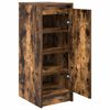 vidaXL Shoe Cabinet Smoked Oak 29.5x34x76 cm Engineered Wood