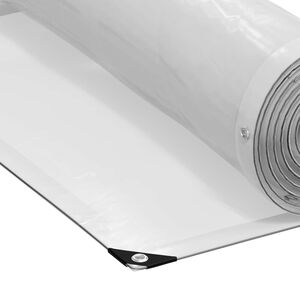 vidaXL Tarpaulin 140 gsm Transparent 2.5 x 1 m PE