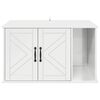 vidaXL Cat House Gloss White 85 x 55 x 50 cm Engineered Wood