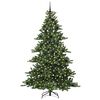 vidaXL Artificial Hinged Christmas Tree Green 210 cm PVC and Steel