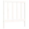 vidaXL Bed Frame without Mattress White Single Solid Wood Pine