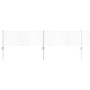 vidaXL Chain Link Fence with Post 25 x 0.4 m (W x H)
