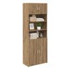 vidaXL Storage Cabinet Artisan Oak 80 x 42.5 x 225 cm Engineered Wood