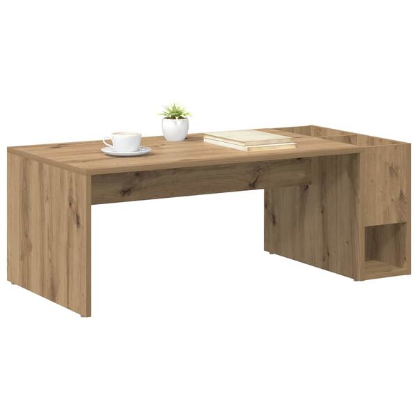 vidaXL Coffee Table Artisan Oak 101.5 x 50 x 37 cm Engineered Wood