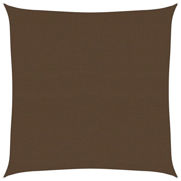 vidaXL Sunshade Sail 160 g/m&sup2; Brown 6x6 m HDPE