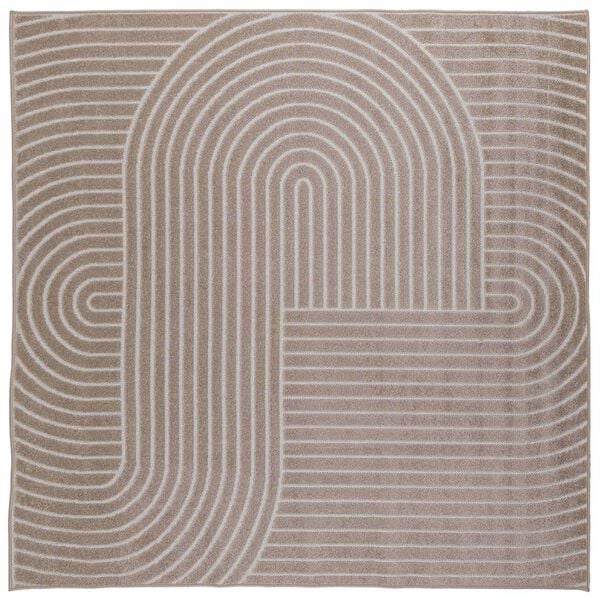 vidaXL Area Rugs Square Beige 240 x 240 cm