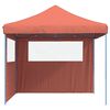 vidaXL Party Tent Folding Terracotta 292 x 292 x 315 cm Oxford Fabric