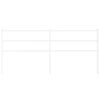 vidaXL Metal Replace Headboard White 193 cm