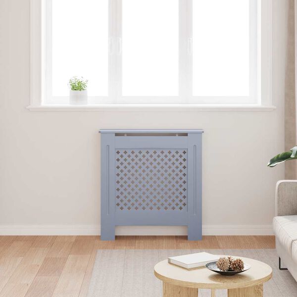 vidaXL MDF Radiator Cover Grey 78 cm