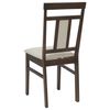 vidaXL Dining Chair 2 pcs Light Brown and Light Solid Rubber Wood