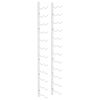 vidaXL Wall Mounted Wine Rack for 24 Bottles White Iron