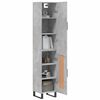 vidaXL Highboard Concrete Grey 34.5x34x180 cm Engineered Wood