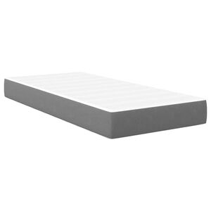 vidaXL Bed Mattress with Mattress Light Grey 90 x 200 cm Fabric