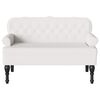 vidaXL Bench White 119.5 x 64.5 x 75 cm Faux Leather