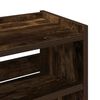 vidaXL Shoe Rack Smoked Oak 60x25x100 cm Engineered Wood