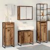 vidaXL Bathroom Furniture Set with Drawer Old Wood Engineered Wood
