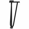 vidaXL Hairpin Legs for Coffee Table 4 pcs Black 30 cm Solid Steel