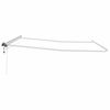 vidaXL Awning Frame with LED Strip Lights White 400 x 350 cm Aluminium