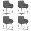 vidaXL Dining Chairs 4 pcs Velvet Dark Grey 59 x 56.5 x 86 cm