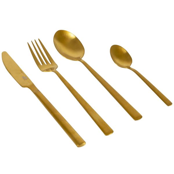 Bo-Camp 16 Piece Cutlery Set Fairbanks Gold