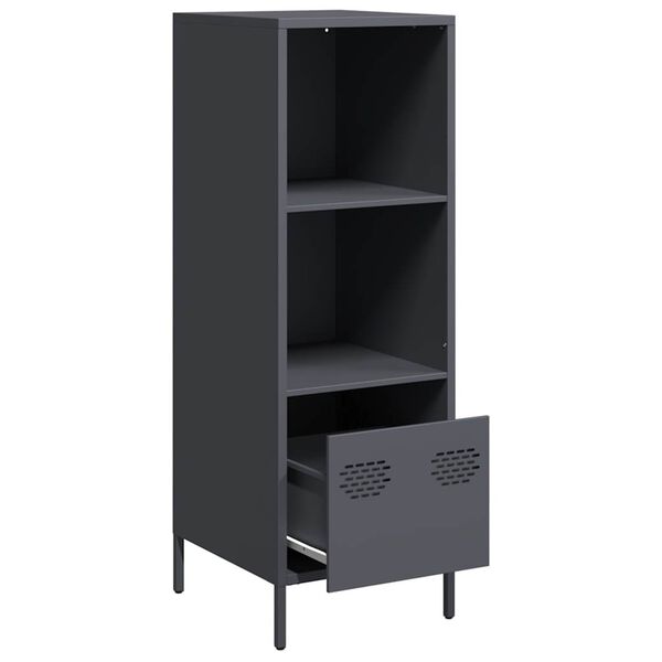 vidaXL Highboard Anthracite 35x39x103.5 cm Steel