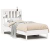 vidaXL Bookcase Bed without Mattress White 90x190 cm Single Solid Wood Pine