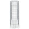 vidaXL Arched Gabion Basket 200x50x120/140 cm Galvanised Iron