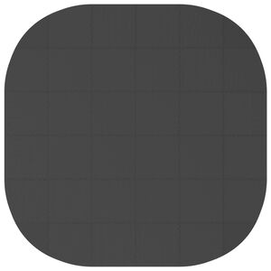 vidaXL Pool Ground Mat 36 pcs &Oslash; 350 cm Round EVA Foam Black