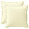 vidaXL Cushion Cover 2 pcs HOUTEN Cream 50 x 50 cm Polyester